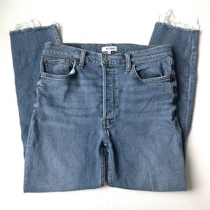RE/DONE Comfort Stretch High Rise Ripped Jeans